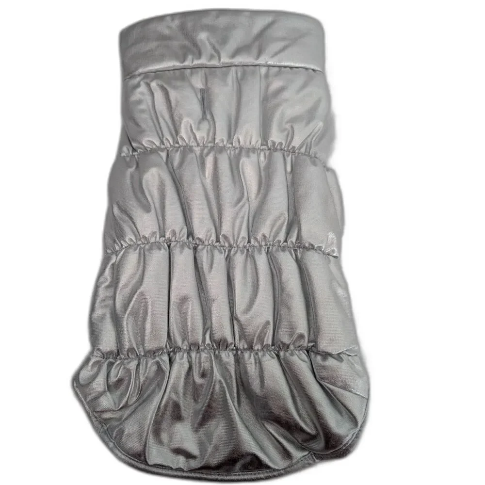 Boots & Barkley Dog Coat Silver Size Various